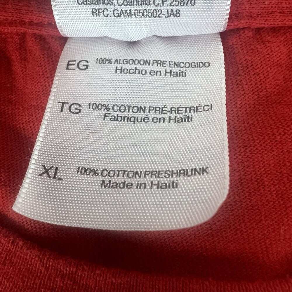 Rose Bowl‎ 2011 Wisconsin Badgers NCAA Gildan Red Shirt Size XL - Picture 10 of 11